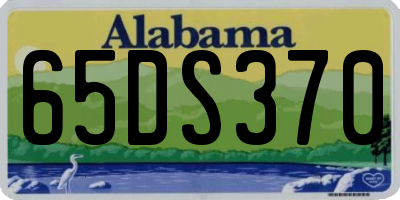 AL license plate 65DS370