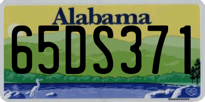 AL license plate 65DS371