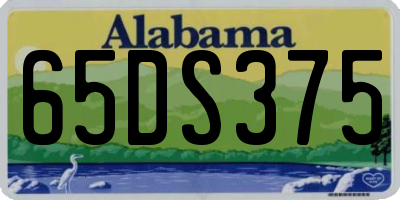 AL license plate 65DS375