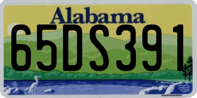 AL license plate 65DS391