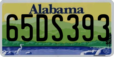 AL license plate 65DS393