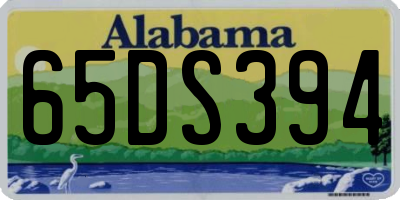 AL license plate 65DS394