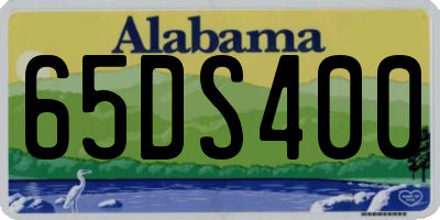 AL license plate 65DS400