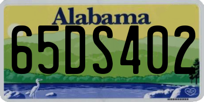 AL license plate 65DS402