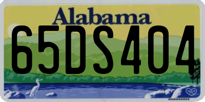 AL license plate 65DS404