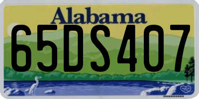 AL license plate 65DS407