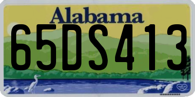 AL license plate 65DS413