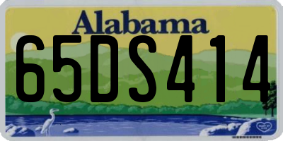 AL license plate 65DS414