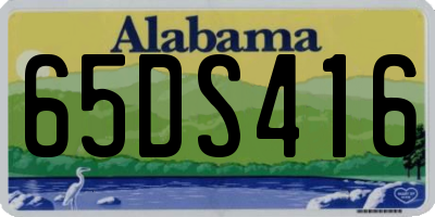 AL license plate 65DS416