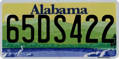 AL license plate 65DS422