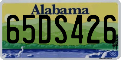 AL license plate 65DS426