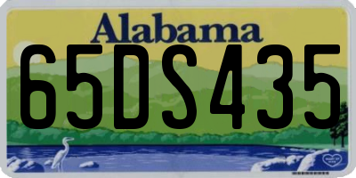 AL license plate 65DS435