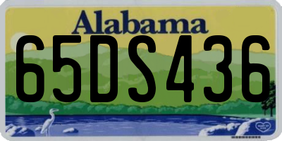 AL license plate 65DS436