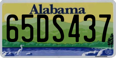 AL license plate 65DS437