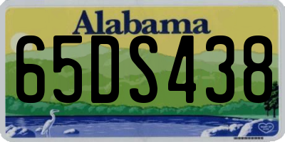 AL license plate 65DS438