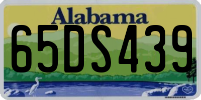 AL license plate 65DS439