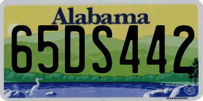 AL license plate 65DS442