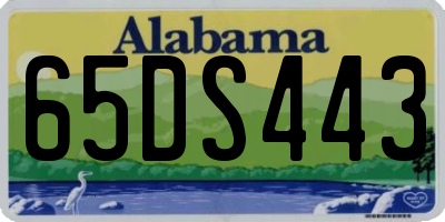 AL license plate 65DS443