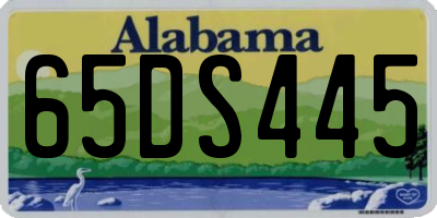 AL license plate 65DS445