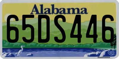 AL license plate 65DS446