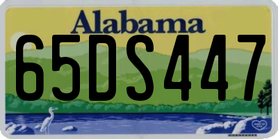 AL license plate 65DS447