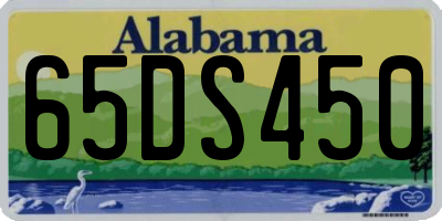 AL license plate 65DS450