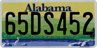 AL license plate 65DS452
