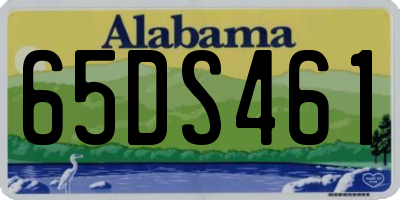 AL license plate 65DS461
