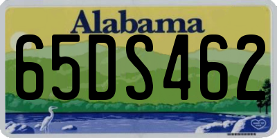 AL license plate 65DS462