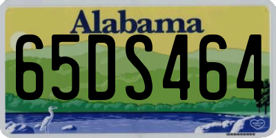 AL license plate 65DS464