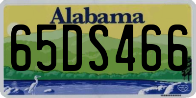AL license plate 65DS466