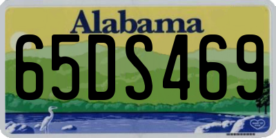 AL license plate 65DS469