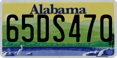 AL license plate 65DS470