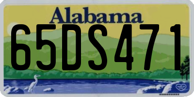AL license plate 65DS471