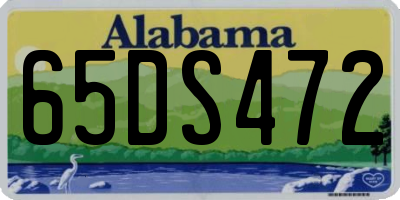 AL license plate 65DS472
