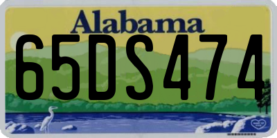 AL license plate 65DS474
