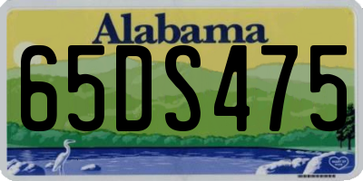 AL license plate 65DS475