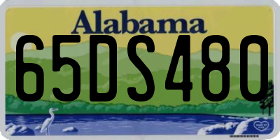AL license plate 65DS480