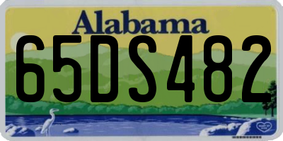 AL license plate 65DS482