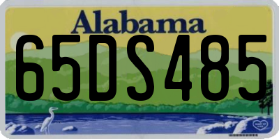 AL license plate 65DS485