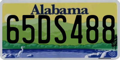 AL license plate 65DS488