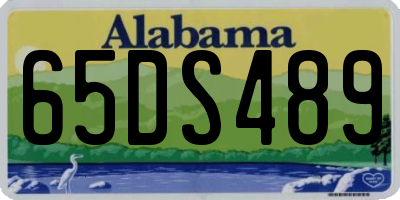 AL license plate 65DS489