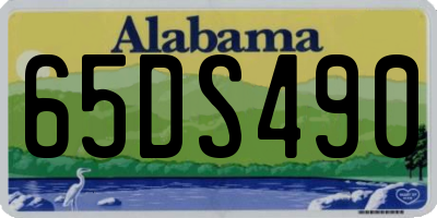 AL license plate 65DS490