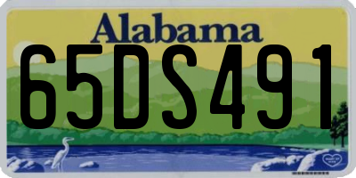 AL license plate 65DS491