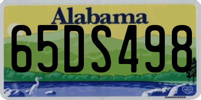 AL license plate 65DS498