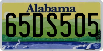 AL license plate 65DS505