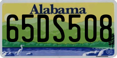 AL license plate 65DS508