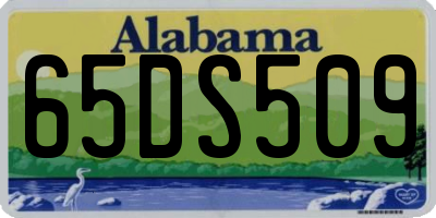 AL license plate 65DS509