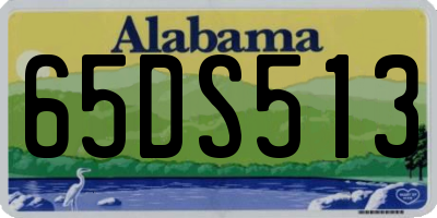 AL license plate 65DS513