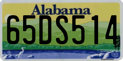 AL license plate 65DS514